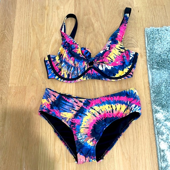 VENUS Swim Venus Swimwear Retro Tie Top Cheeky Boy Short Bottom Tie